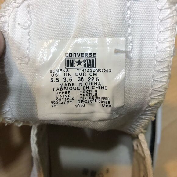 Converse one star sneakers white. 5.5 - Picture 4 of 8